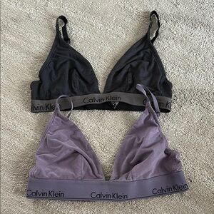 Calvin Klein triangle bras